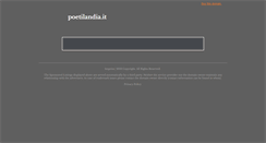 Desktop Screenshot of poetilandia.it